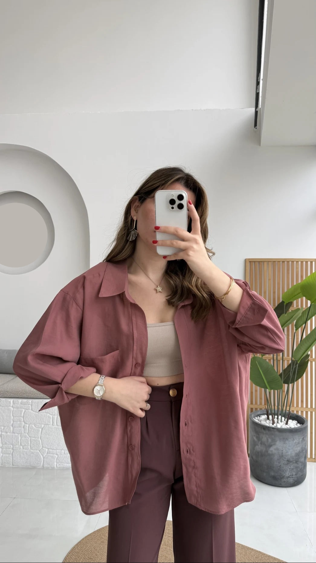 Premium Oversize Cinnamon Shirt