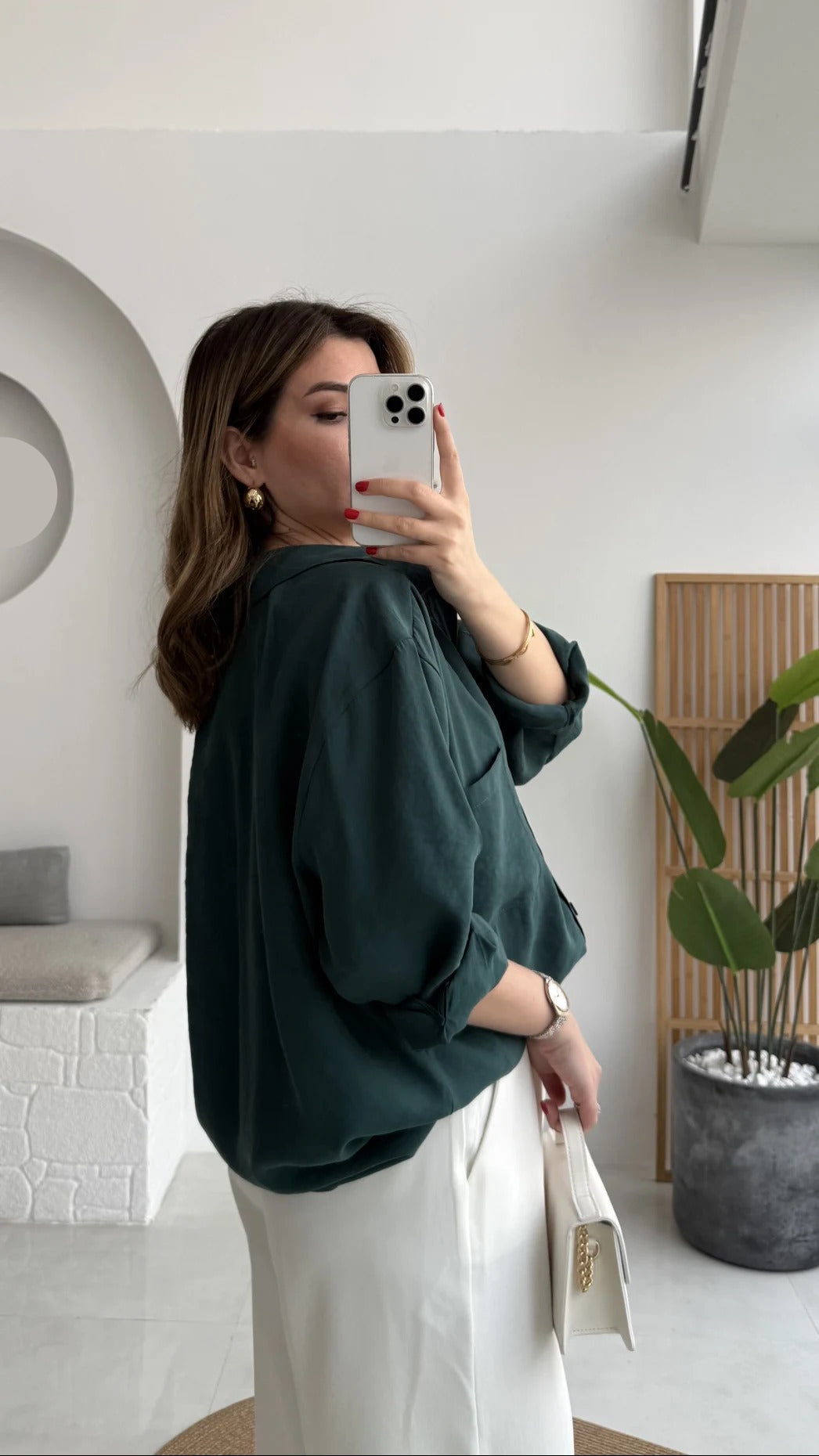 Premium Oversize Emerald Green Shirt
