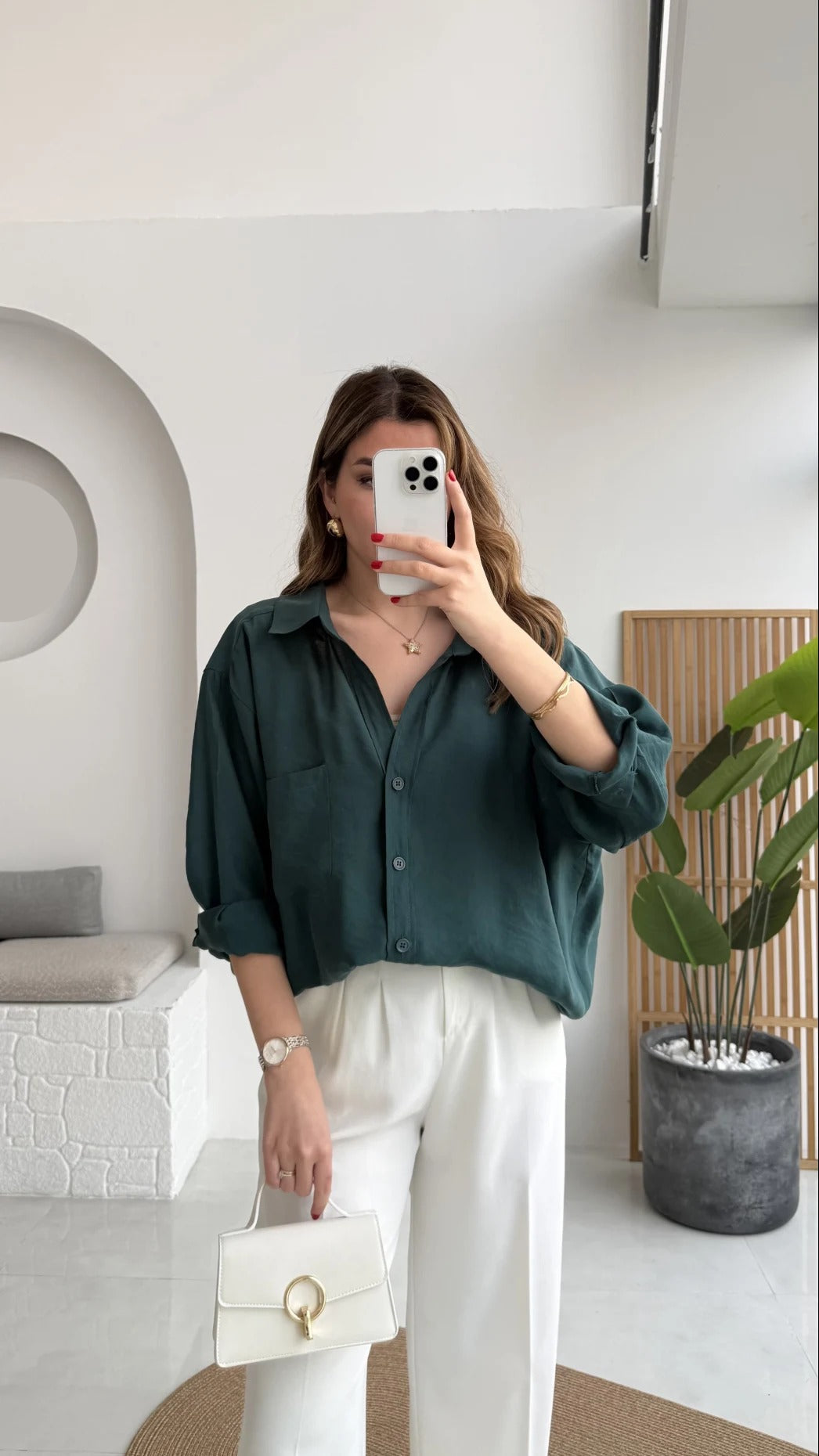 Premium Oversize Emerald Green Shirt