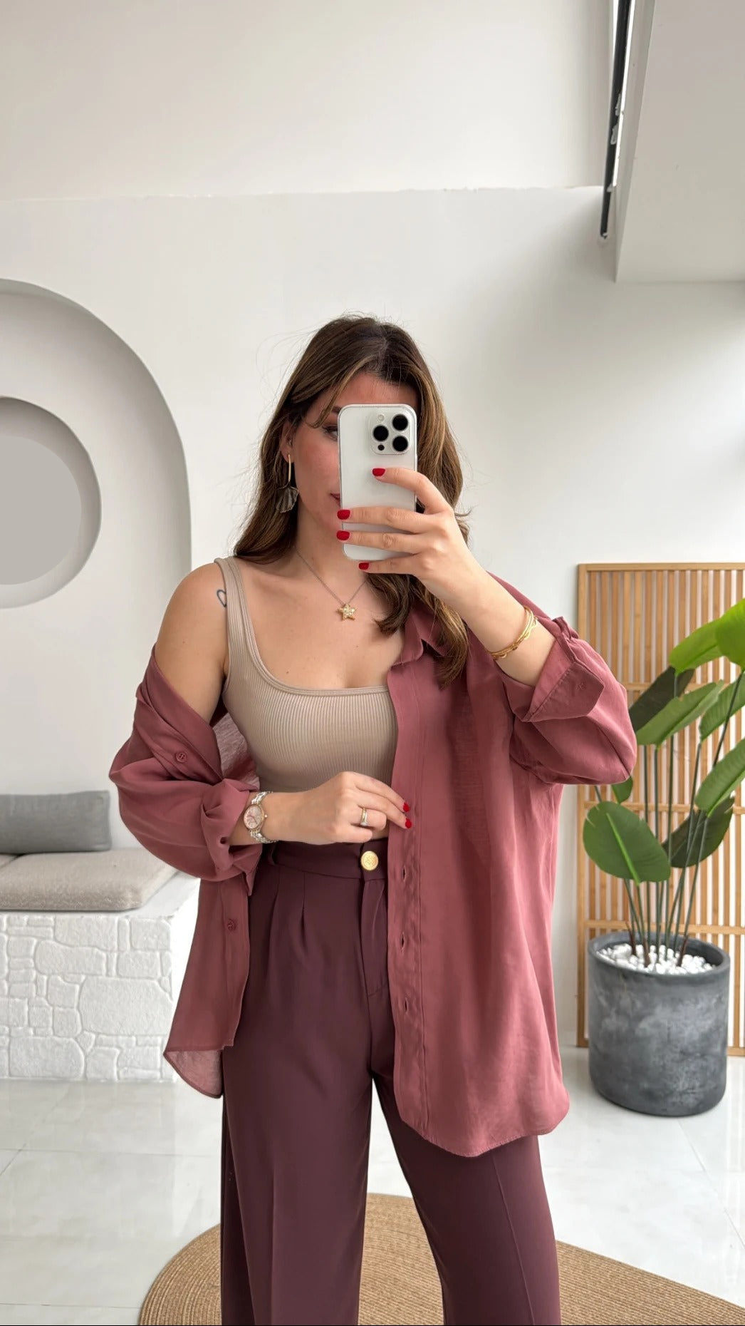 Premium Oversize Cinnamon Shirt