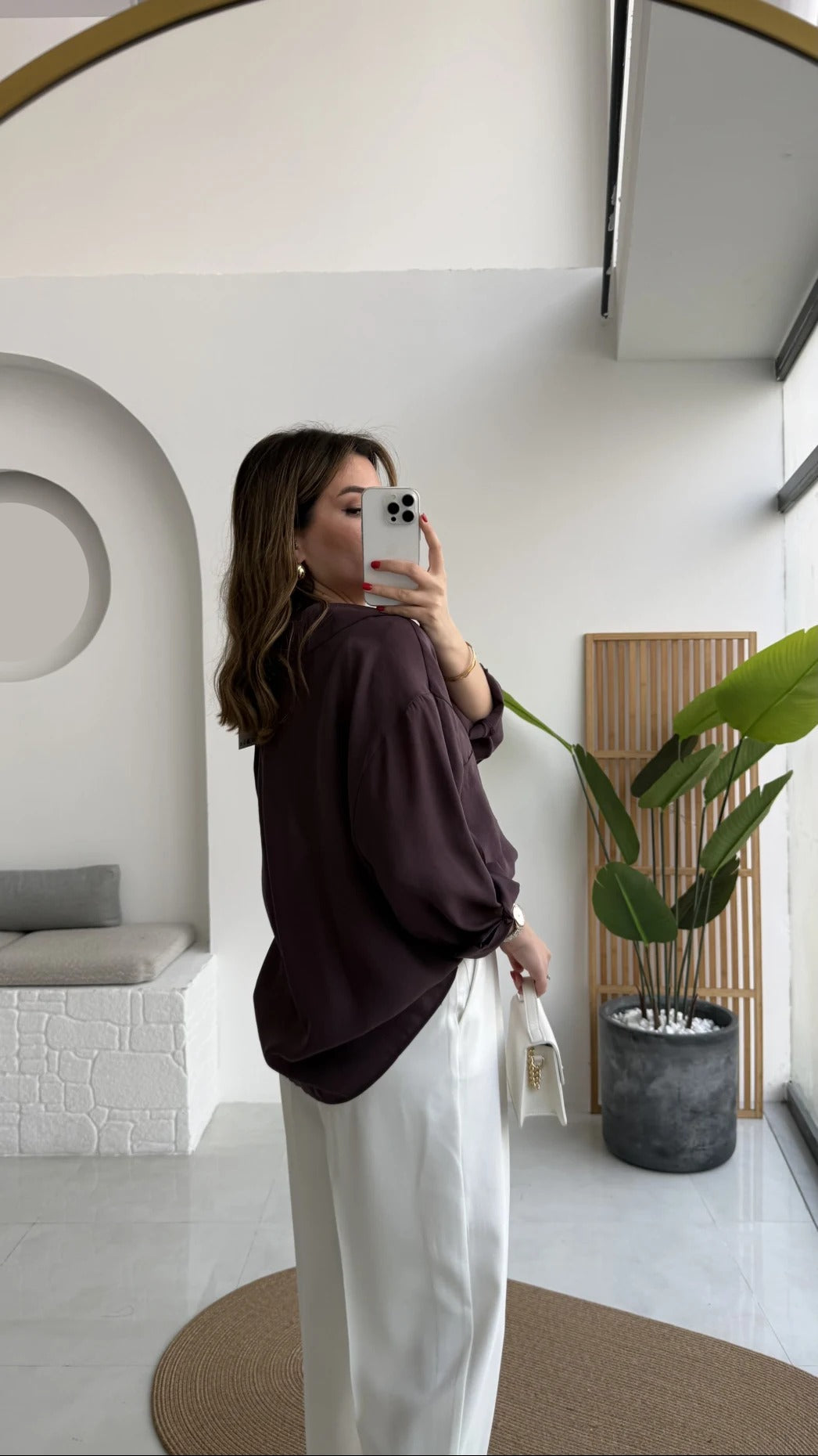 Premium Oversize Plum Shirt