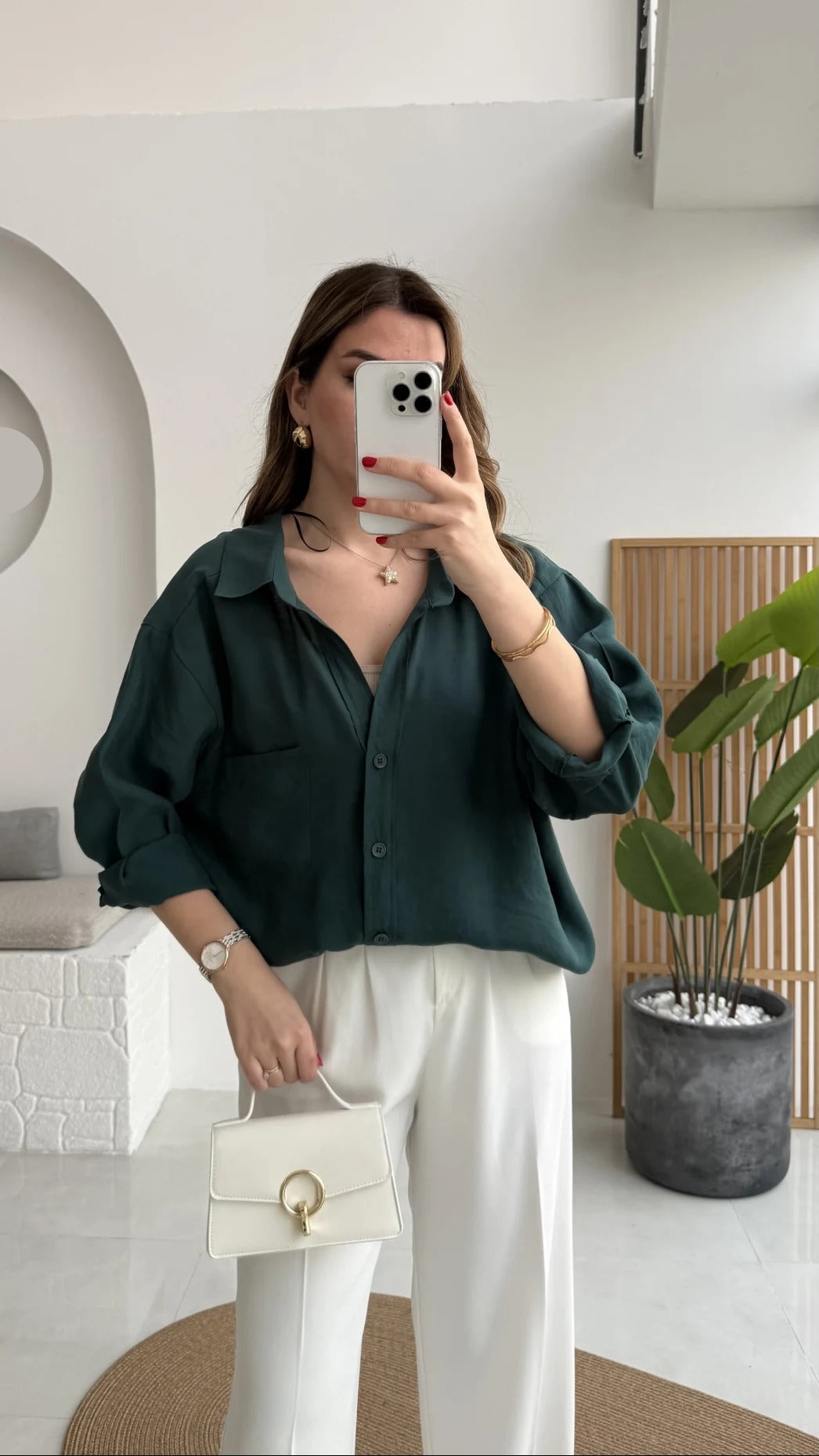 Premium Oversize Emerald Green Shirt