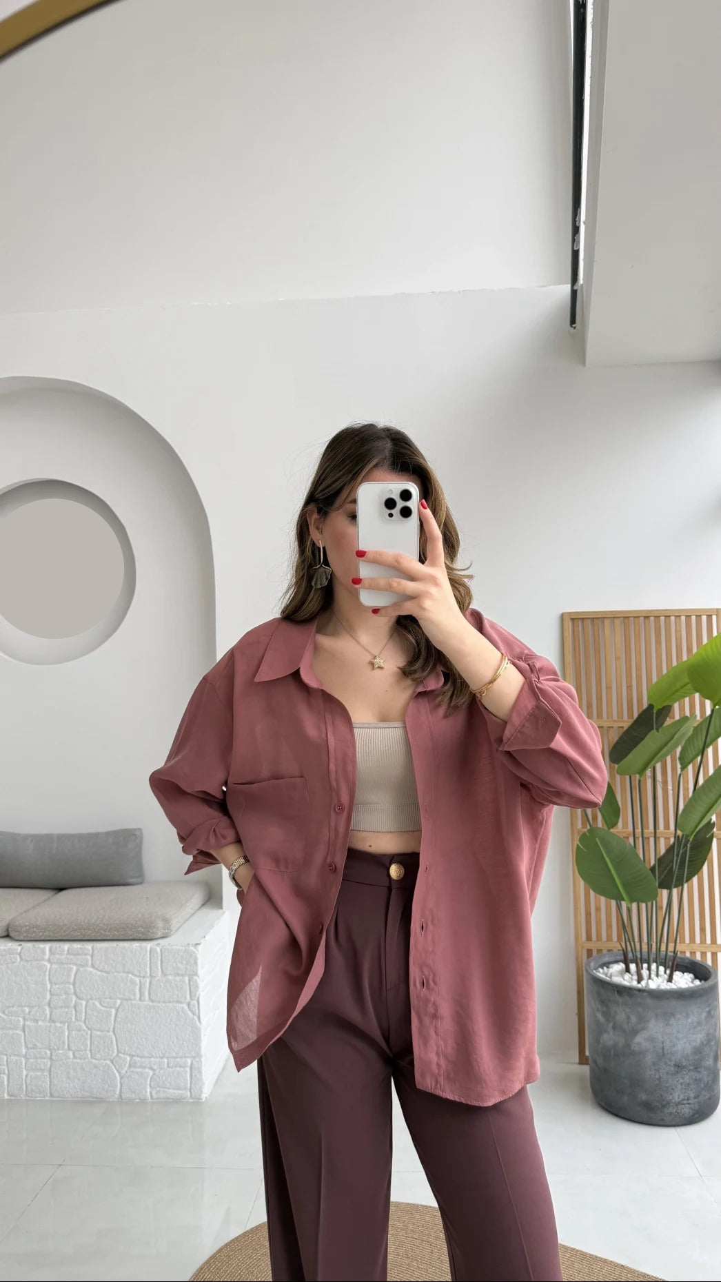 Premium Oversize Cinnamon Shirt