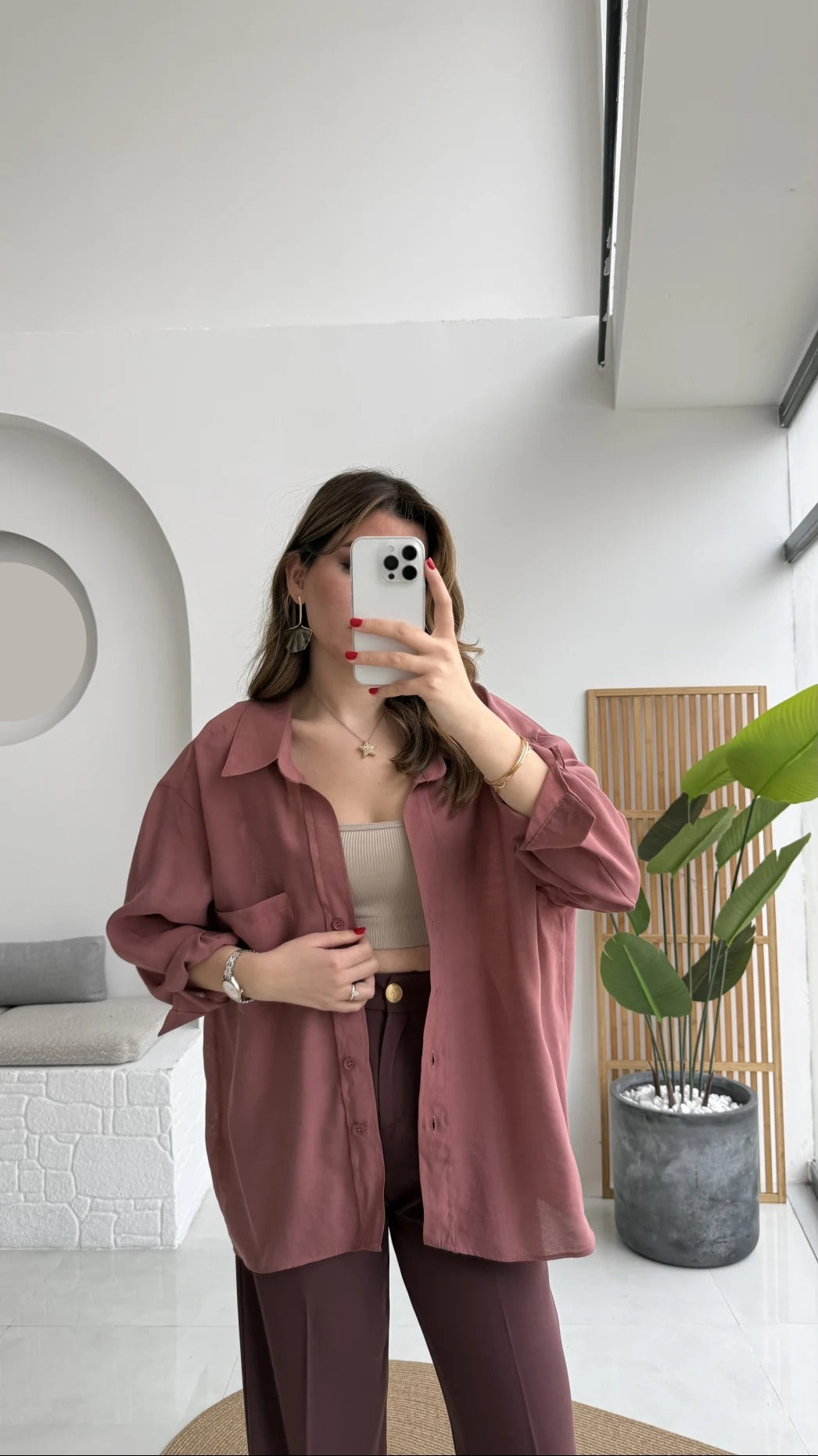 Premium Oversize Cinnamon Shirt