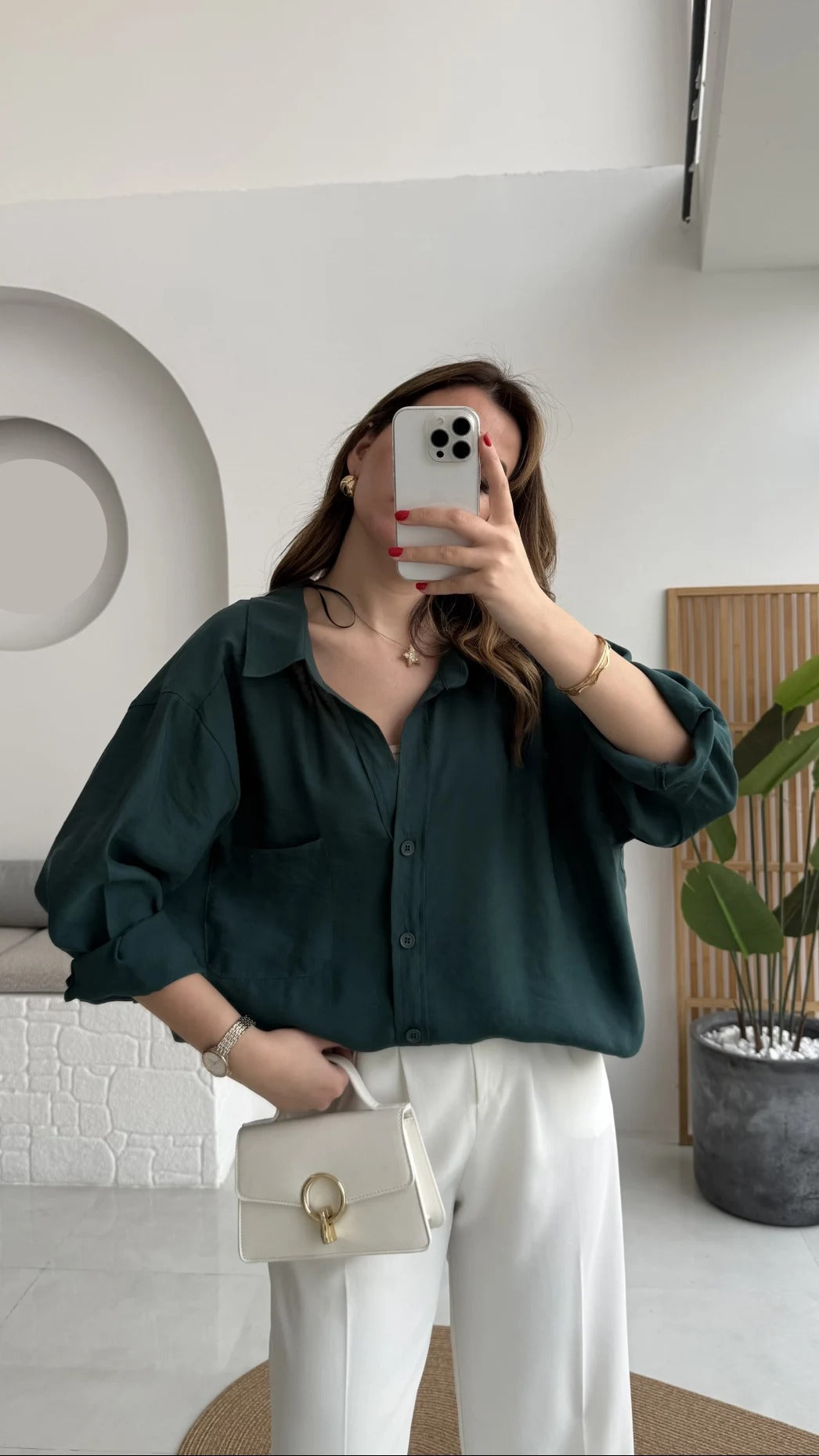 Premium Oversize Emerald Green Shirt