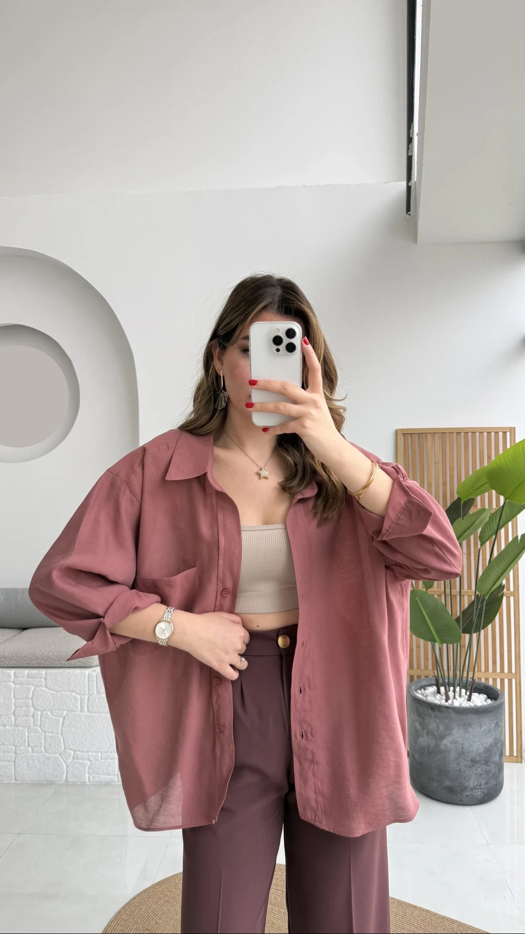 Premium Oversize Cinnamon Shirt