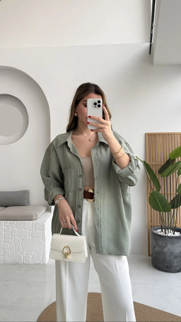 Premium Oversize Sea Green Shirt
