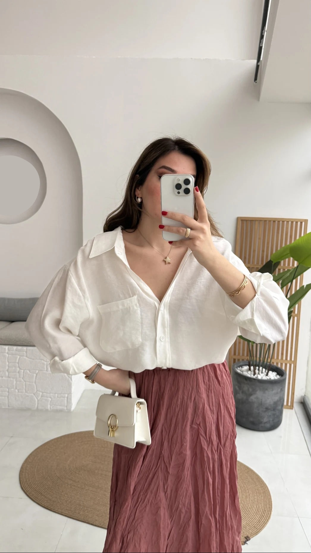 Premium Oversize Shirt White