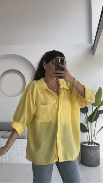 Premium Oversize Yellow Shirt