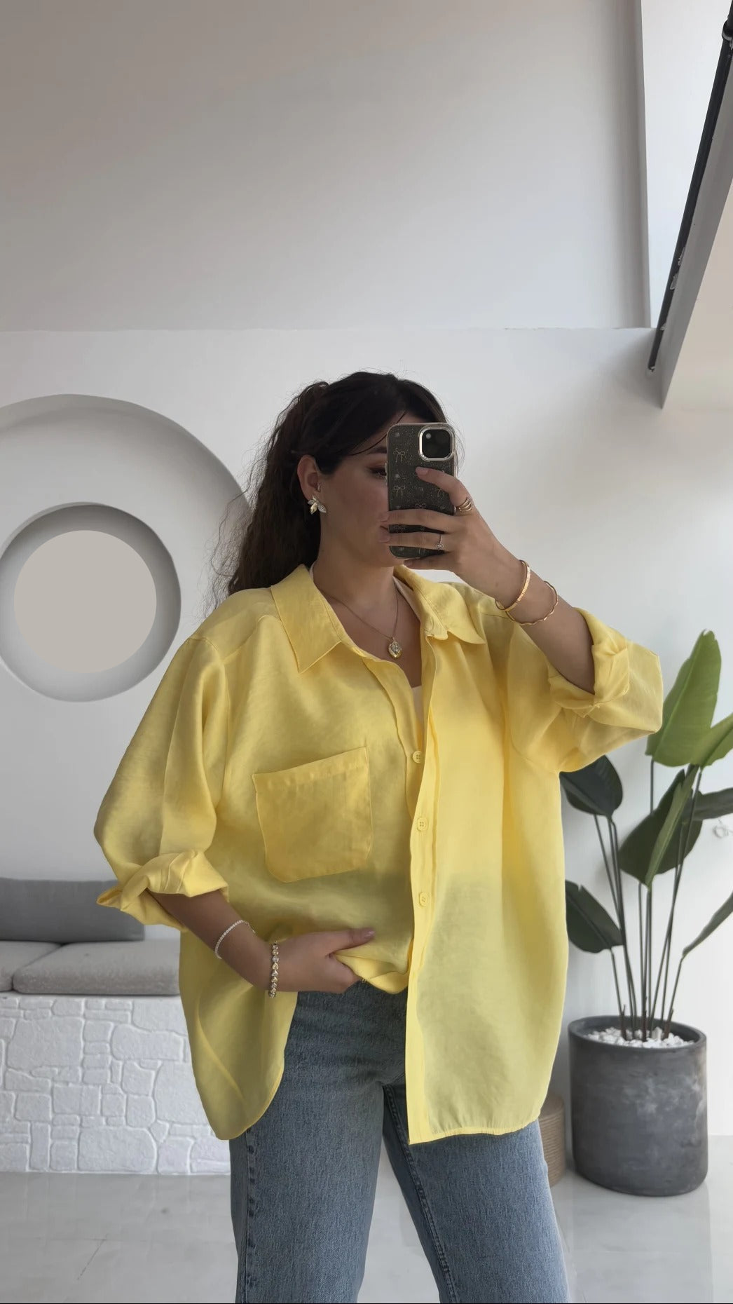 Premium Oversize Yellow Shirt