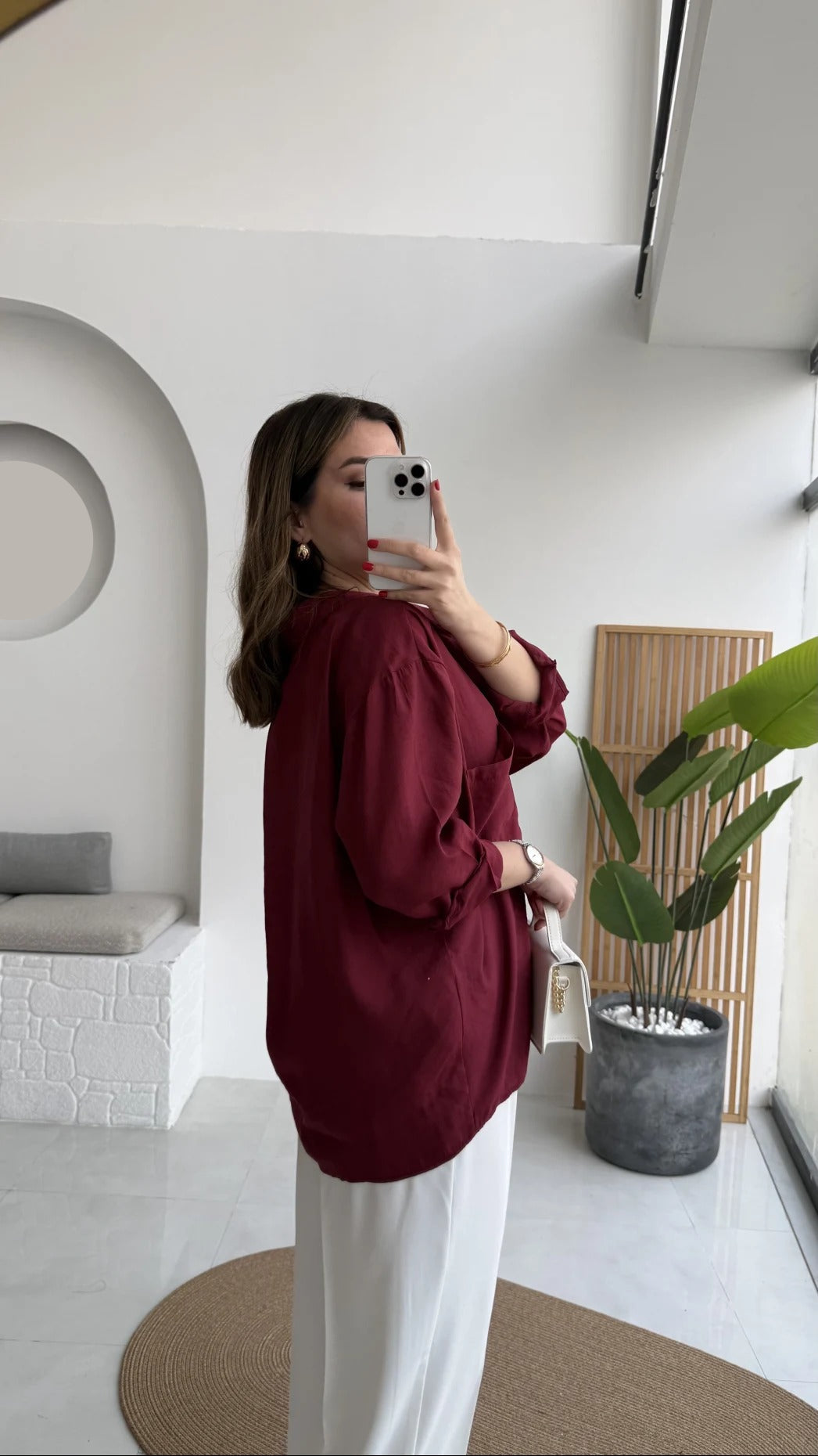 Premium Oversize Burgundy Shirt