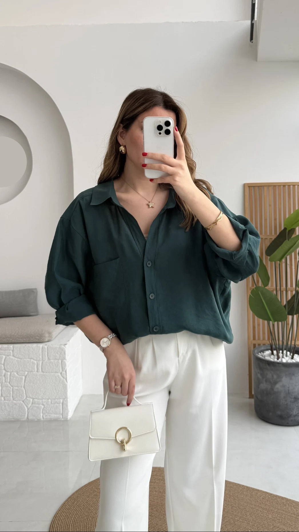 Premium Oversize Emerald Green Shirt