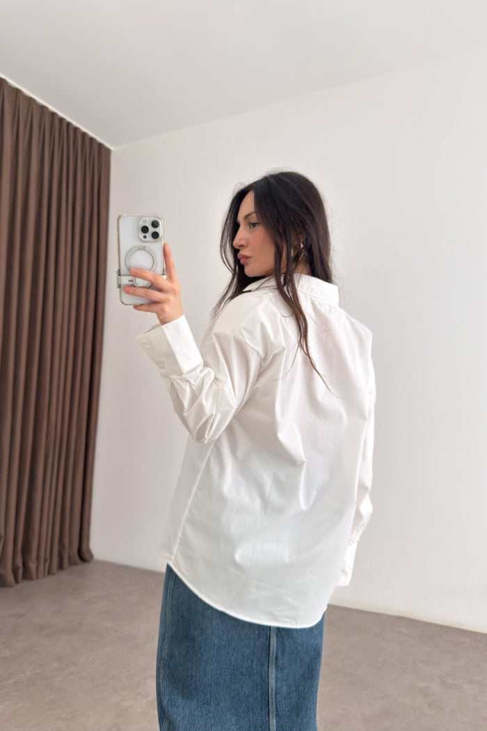 Minimalist Premium Poplin White Shirt