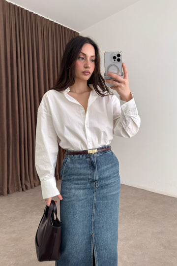 Minimalist Premium Poplin White Shirt