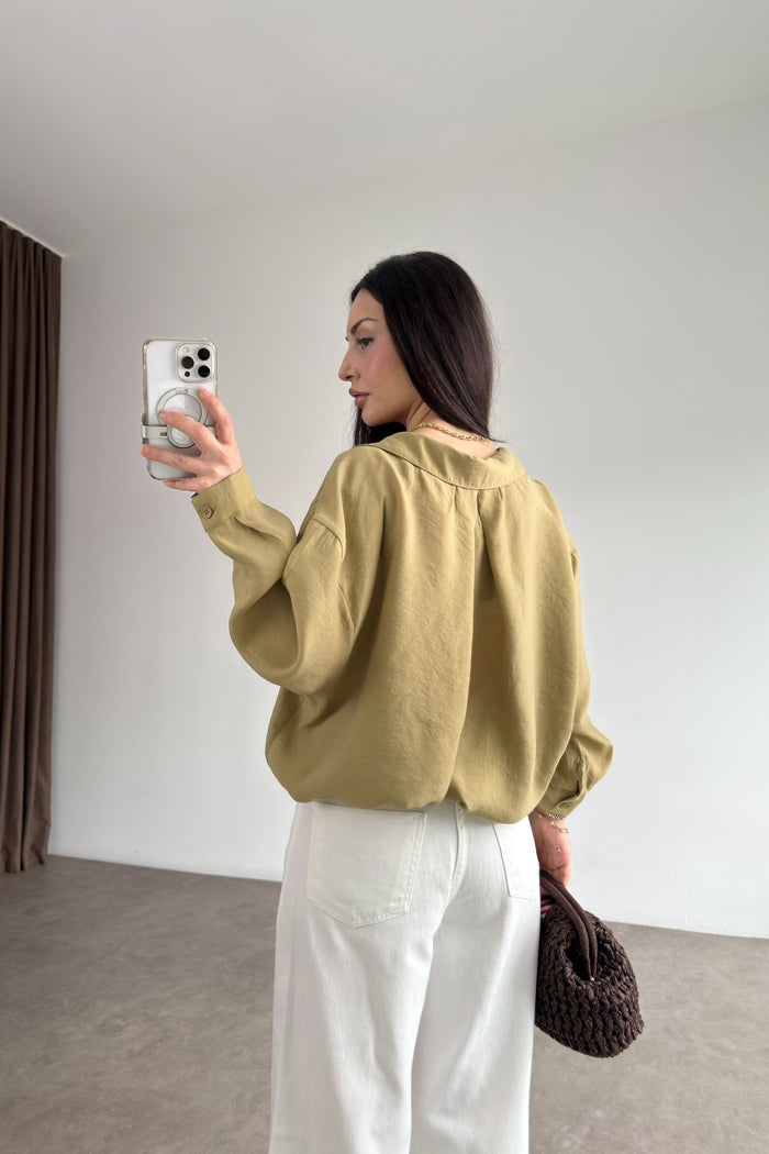 Premium Oversize Light Green Shirt