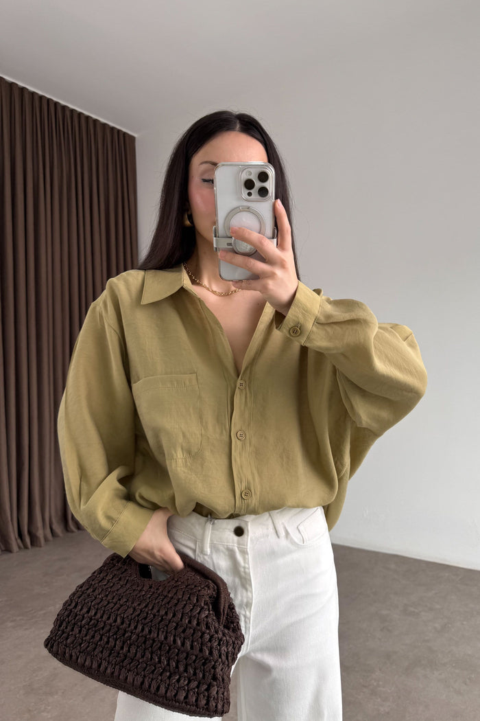 Premium Oversize Light Green Shirt