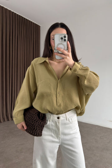 Premium Oversize Light Green Shirt