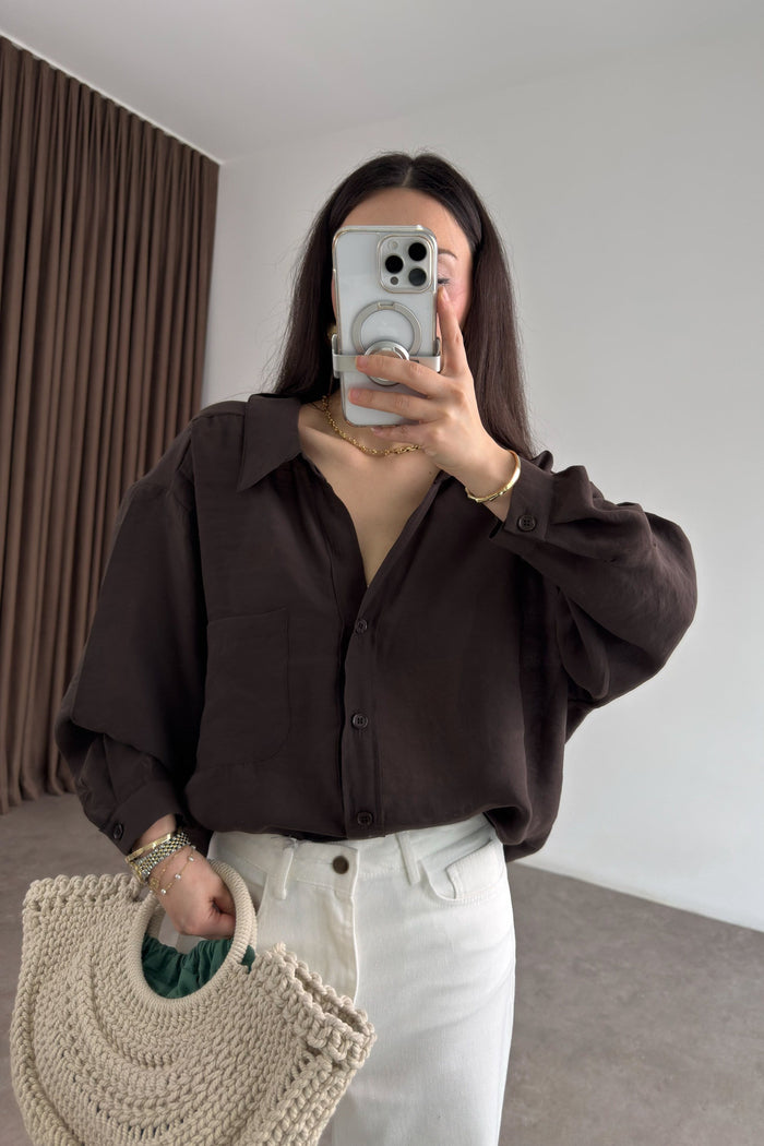 Premium Oversize Brown Shirt