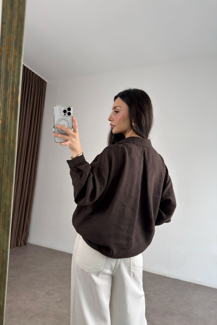 Premium Oversize Brown Shirt