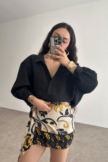 Premium Oversize Black Shirt