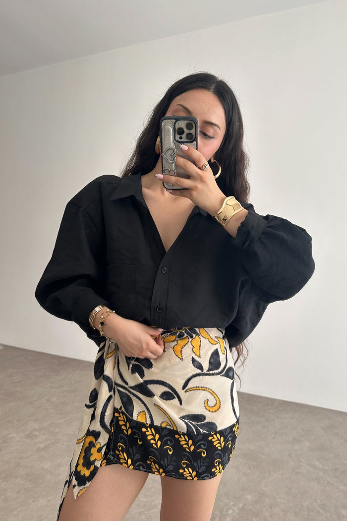 Premium Oversize Black Shirt