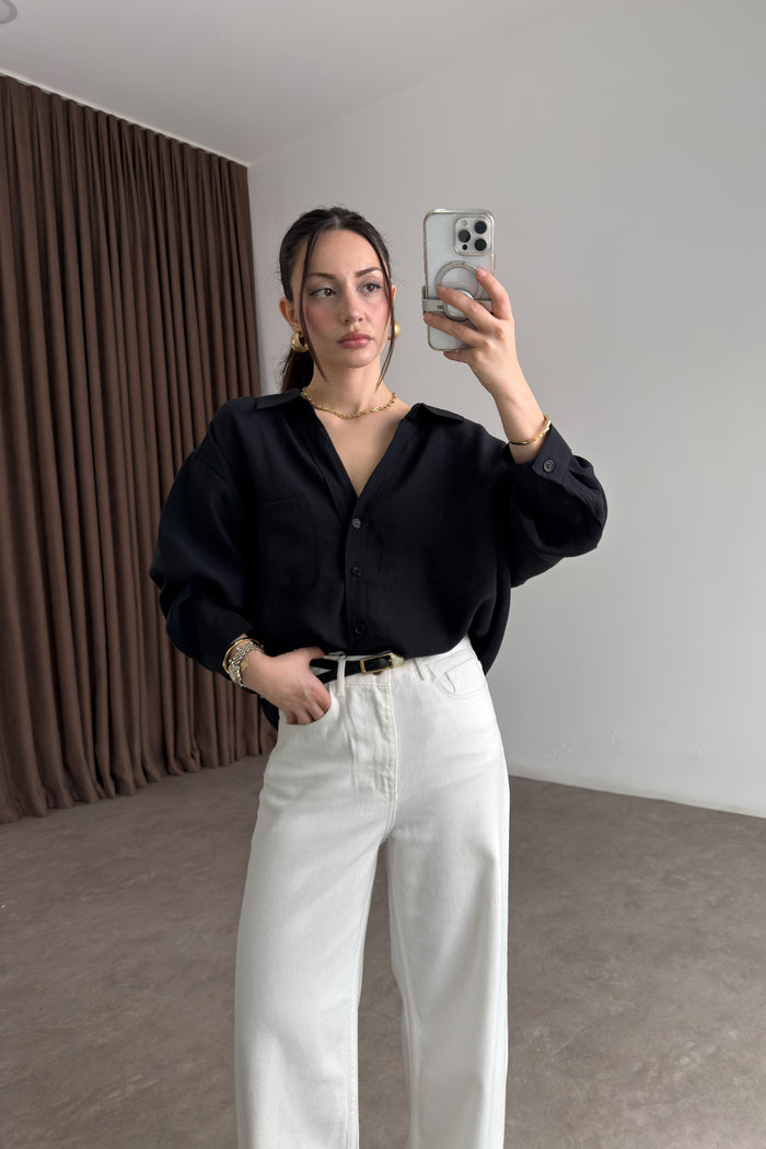 Premium Oversize Black Shirt